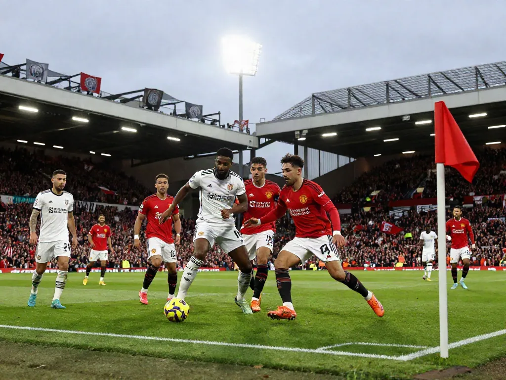 Exciting action moment from the Manchester United vs Liverpool football match, showcasing the fierce rivalry.