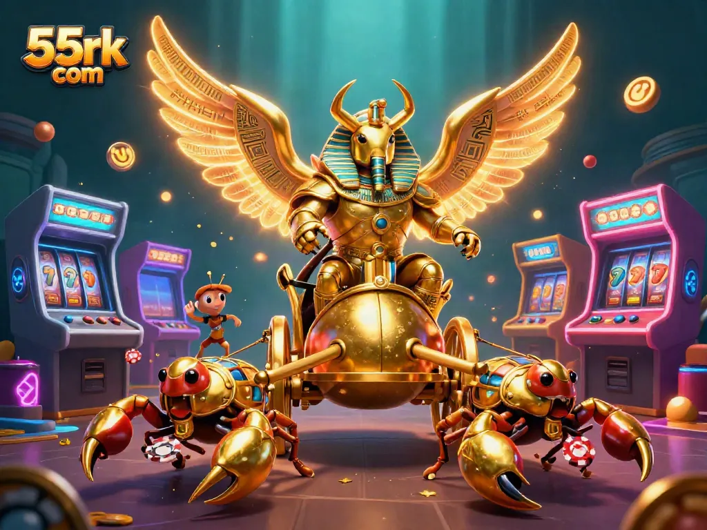 Engage with thrilling action in 55rk com while enjoying vibrant casino game illustrations.