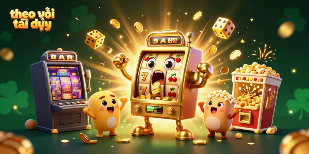 Experience thrilling wins with the exciting "theo dõi tại đây" slot gameplay, featuring jackpot celebrations.